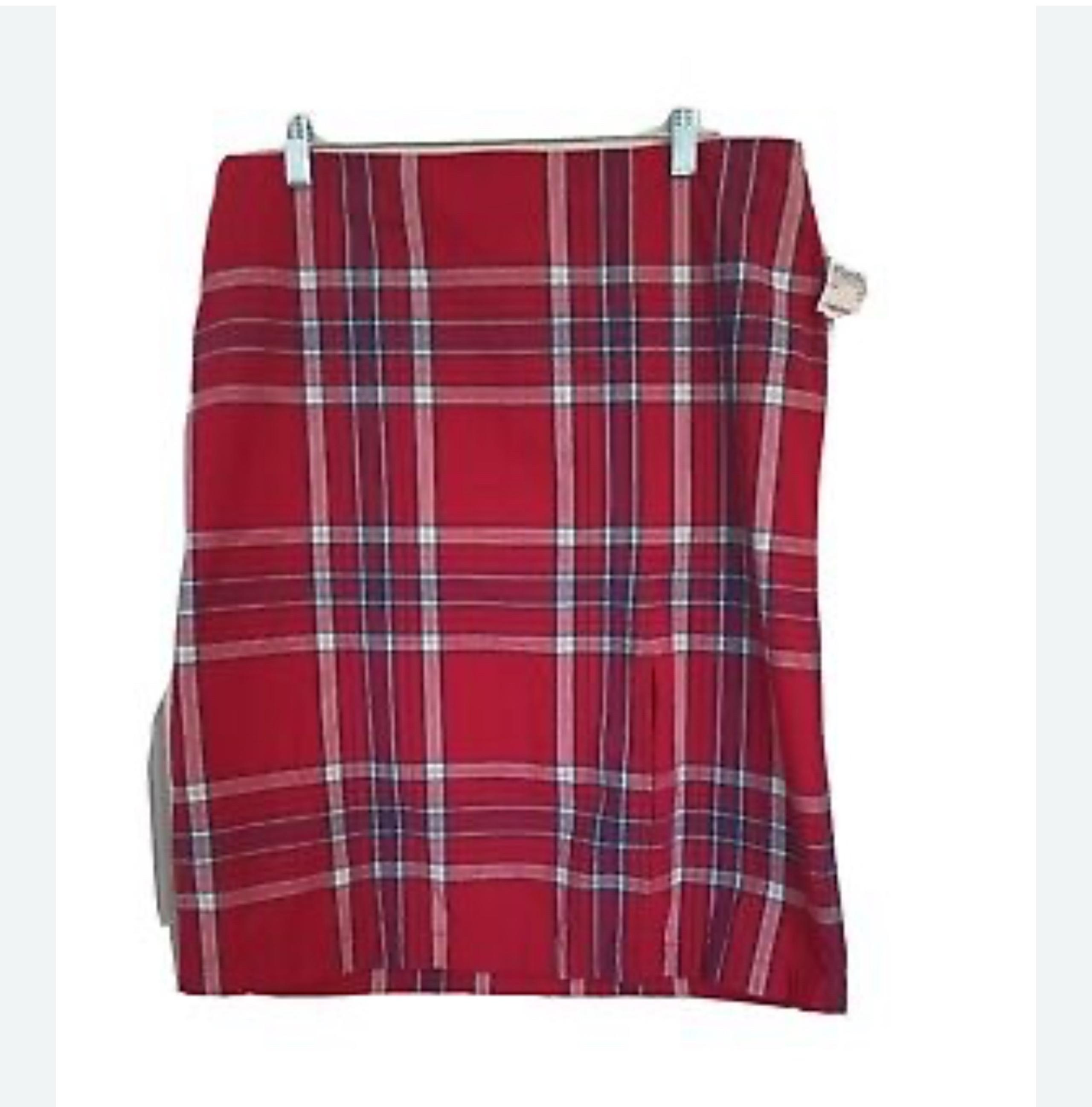 Tommy Hilfiger vintage cotton red plaid skirt size 4