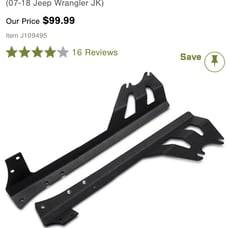 Jeep wrangler windshield light bar mount for 50inch light bars.