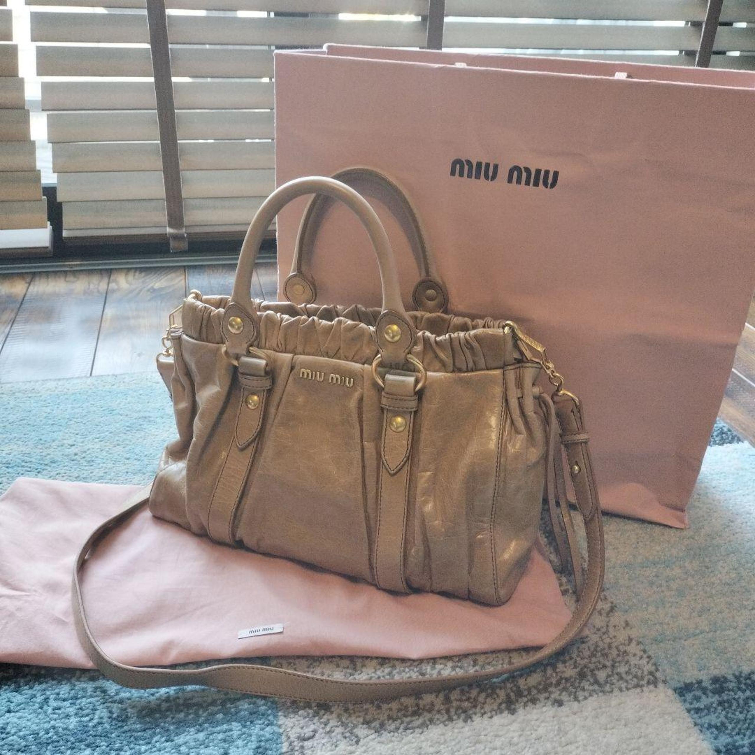 miu miu Hand/Shoulder Bag 2-way, with Dust Bag