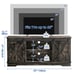 Farmhouse TV Stand for 65 Inch TV Console Table Cabinet with Sliding Barn Door