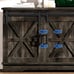Farmhouse TV Stand for 65 Inch TV Console Table Cabinet with Sliding Barn Door