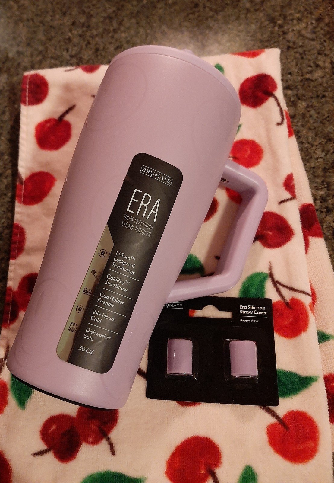NWT BrüMate Happy Hour Era 30 oz with Straw Covers