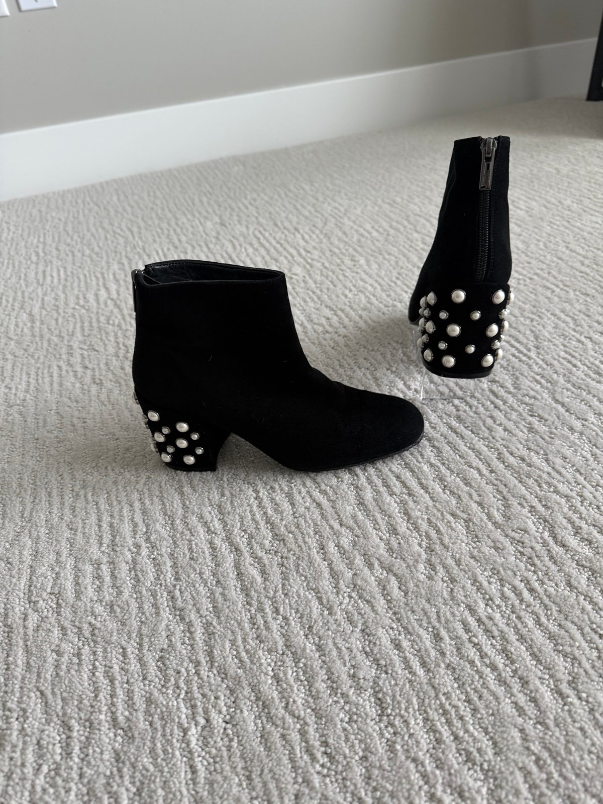 Stuart Weitzman Pearl Bacari Ankle Boot Bootie zip back size 6 575