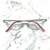 Technolite TLD520 LI Eyeglasses Round Oval Gray Half Rim Frame 49-18-135