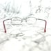 Technolite TLD520 LI Eyeglasses Round Oval Gray Half Rim Frame 49-18-135
