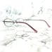 Technolite TLD520 LI Eyeglasses Round Oval Gray Half Rim Frame 49-18-135