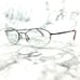Technolite TLD520 LI Eyeglasses Round Oval Gray Half Rim Frame 49-18-135