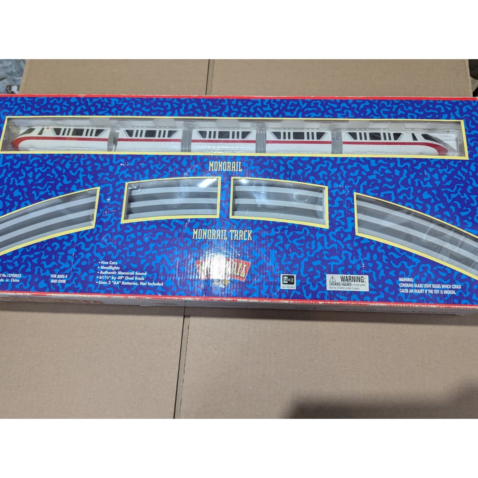 Vintage Walt Disney World Monorail Train Track Set Theme Park Exclusive Red