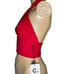 Callahan Mimi Women's Halter Top Red Size XS Ribbed Cotton Blend New