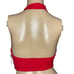 Callahan Mimi Women's Halter Top Red Size XS Ribbed Cotton Blend New