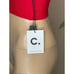 Callahan Mimi Women's Halter Top Red Size XS Ribbed Cotton Blend New