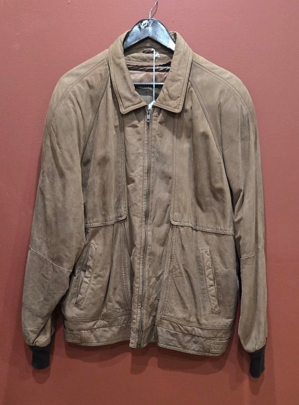 Vintage leather bomber jacket by Midwest International