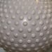 MCM Milk Glass Hobnail Round White Light Fixtures With Gold Hardware