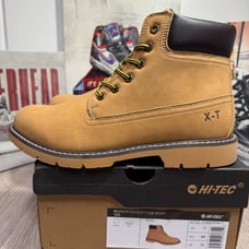 Hi Tec Men's Reznor 6 Wheat Nubuck Vegan Soft Toe Work Boots Shoes