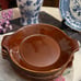 Part I: 3/6Vintage Hall Pottery #433 Brown Glazed Casserole/Bowls 10/ea
