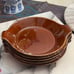 Part I: 3/6Vintage Hall Pottery #433 Brown Glazed Casserole/Bowls 10/ea