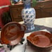 Part I: 3/6Vintage Hall Pottery #433 Brown Glazed Casserole/Bowls 10/ea
