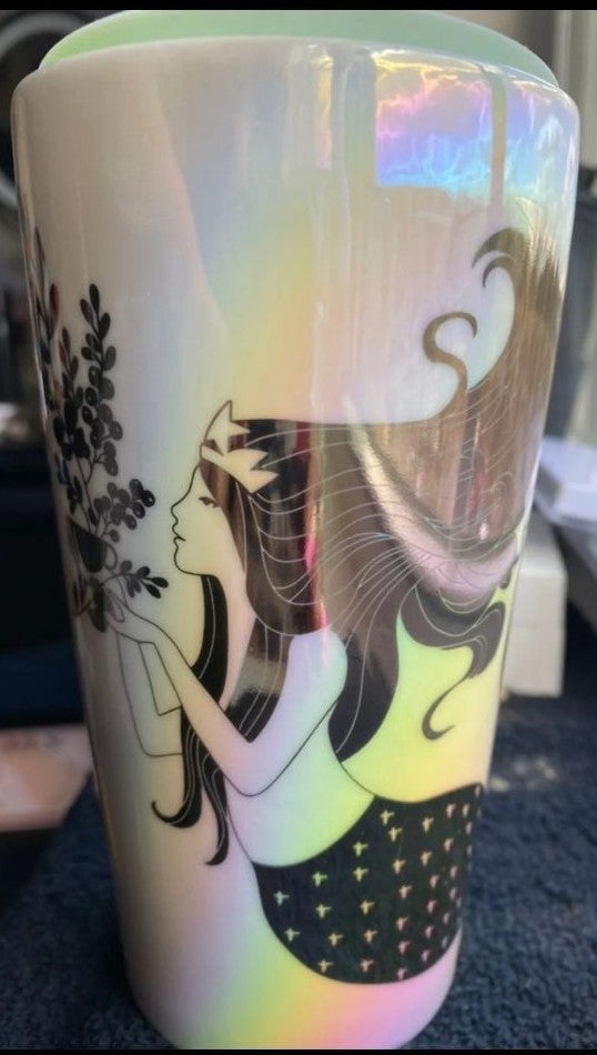 Starbucks LIMITED EDITION Winter 2021 Siren Mermaid Ceramic Tumbler 12oz NWT