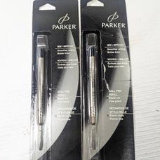 Parker Ball Pen Refill Black ink Fine point set 2 2001 Sanford #30315 ballpoint