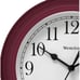 beautiful Wall Clock Simplicity Analog Round Home Office Clock Burgundy
