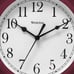 beautiful Wall Clock Simplicity Analog Round Home Office Clock Burgundy
