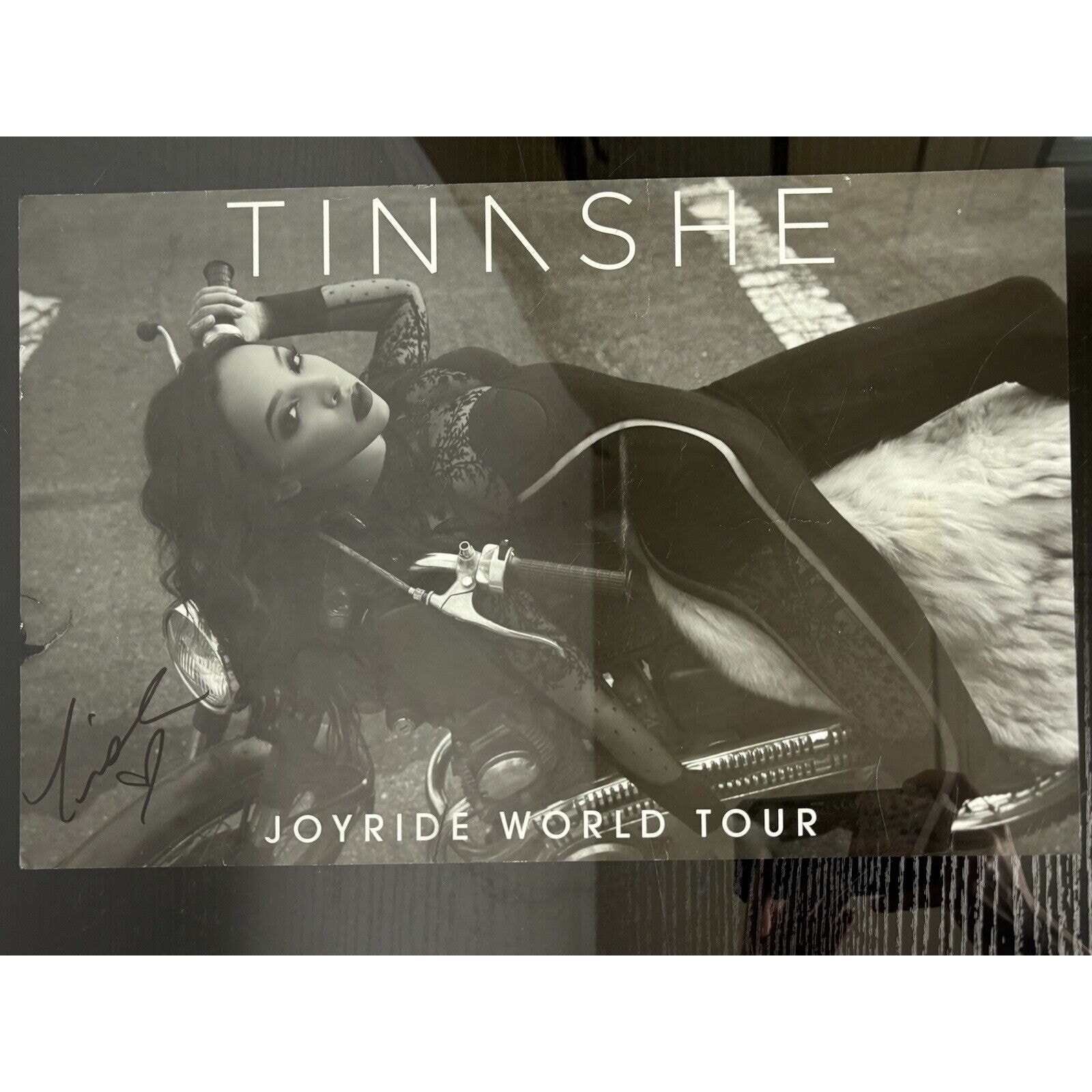 TINASHE AAUTOGRAPHED SIGNED JOYRIDE VIP TOUR POSTER | RARE COLLECTABLE 333 ANG3L
