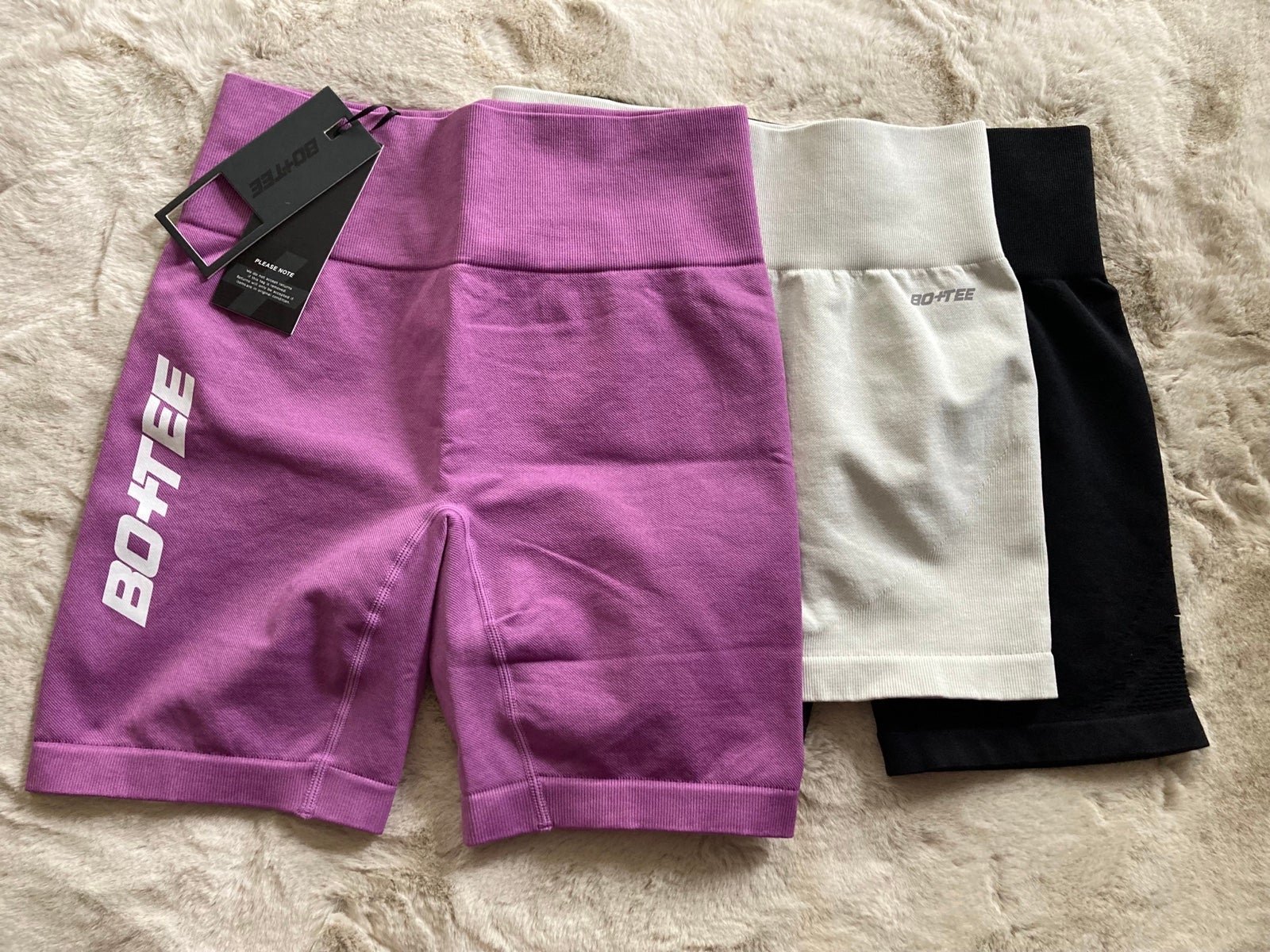 Bo and tee seamless shorts & yoga workout shorts