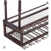 Hanging Wine Rack with Glass Holder & Shelf 47.2” (Bronze)