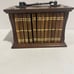 Vintage Wooden 12 Coaster Set With Bookshelf Holder Retro Book Encyclopedia 1970