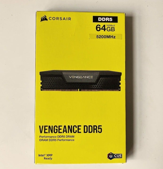 Corsair 64GB (2 x 32GB) PC5-41600 DDR5-5200 Desktop Memory Kit Modules Warranty