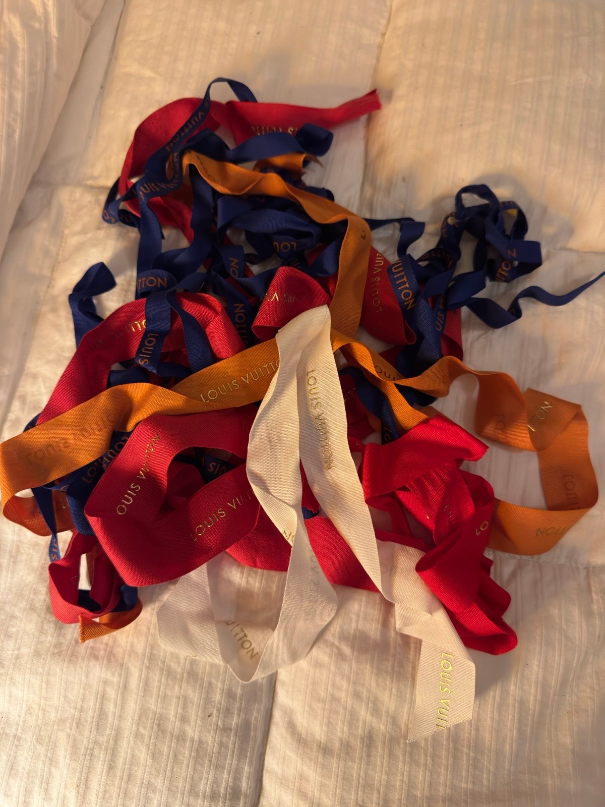 Huge lot of Louis Vuitton ribbons