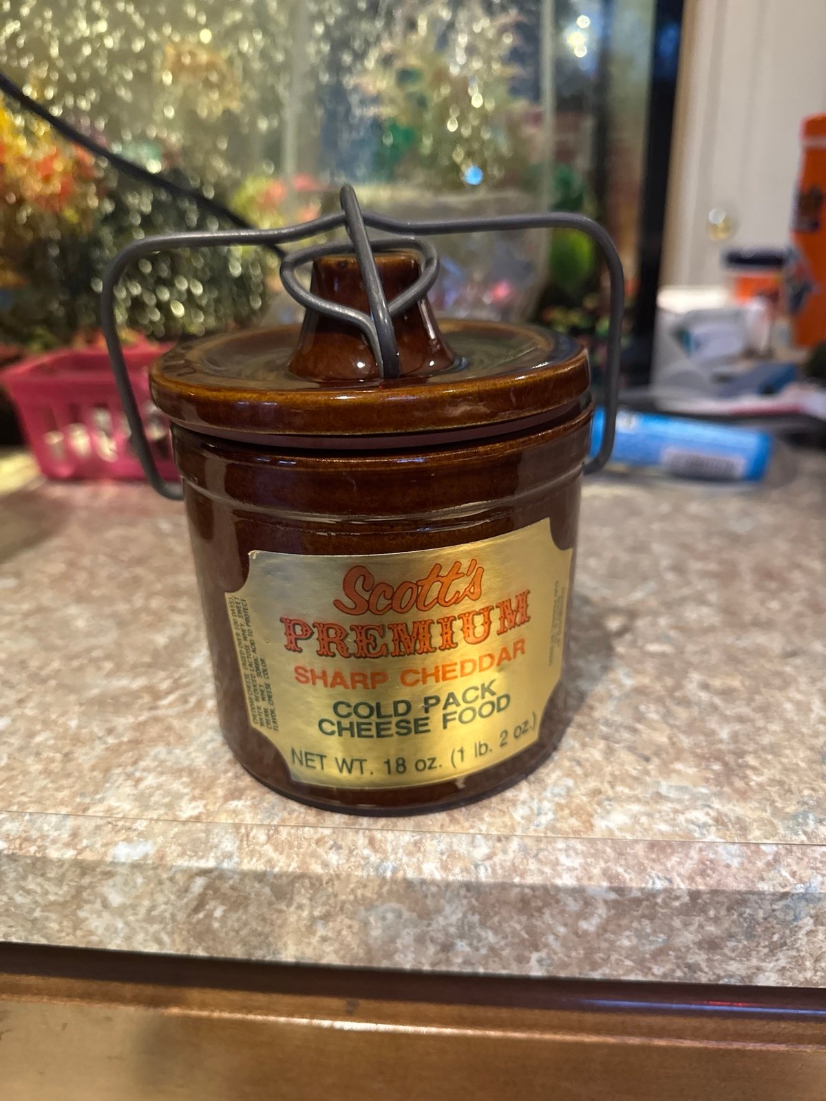 Vintage cheese crock