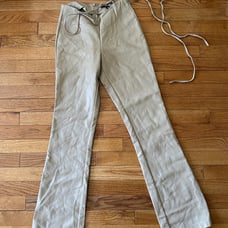 I AM GIA Faux Leather pants beige Small Vegan