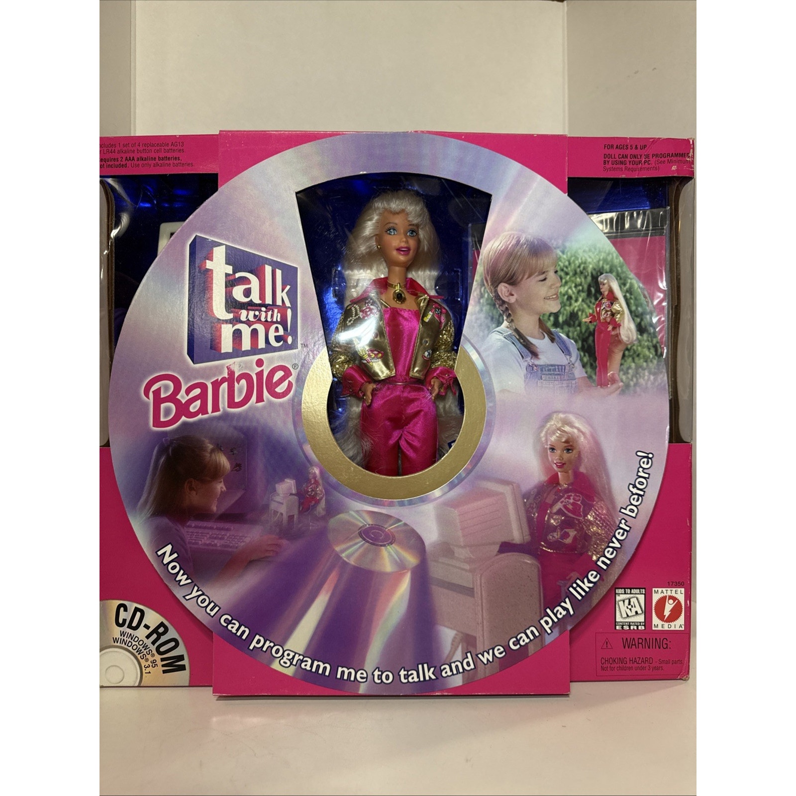 Barbie TALK WITH ME Programmable Doll w/ CD NEW in Box #17350 Mattel 1997