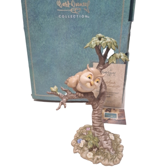 Walt Disney CC Friend Owl What's Going On Around Here? Bambi Figurine In Box