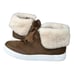 Via Spiga Maia Shearling Cuff Sneaker Rattan Napa/Suede Size US 6M