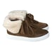 Via Spiga Maia Shearling Cuff Sneaker Rattan Napa/Suede Size US 6M