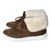 Via Spiga Maia Shearling Cuff Sneaker Rattan Napa/Suede Size US 6M