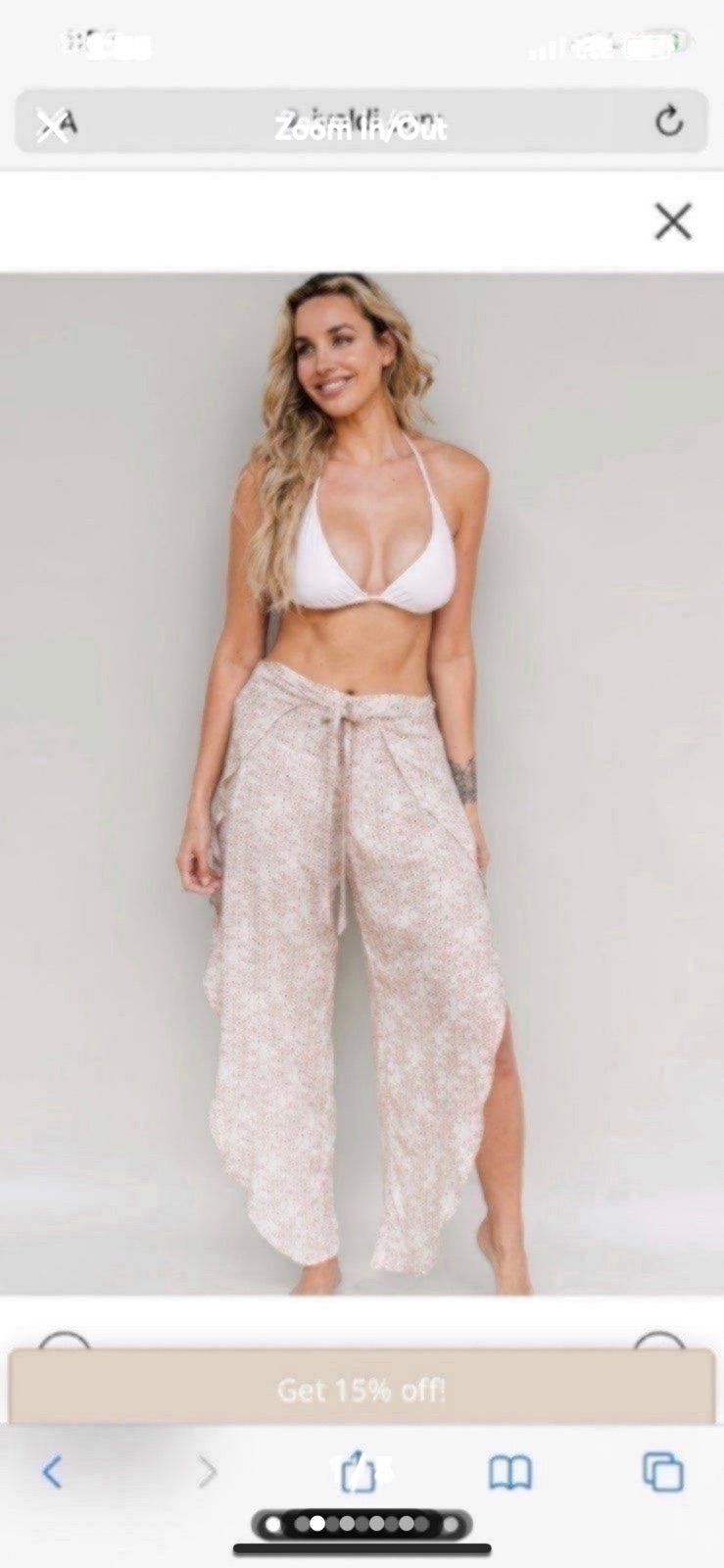 J Valdi pant morocco tulip small NEW swim cover up