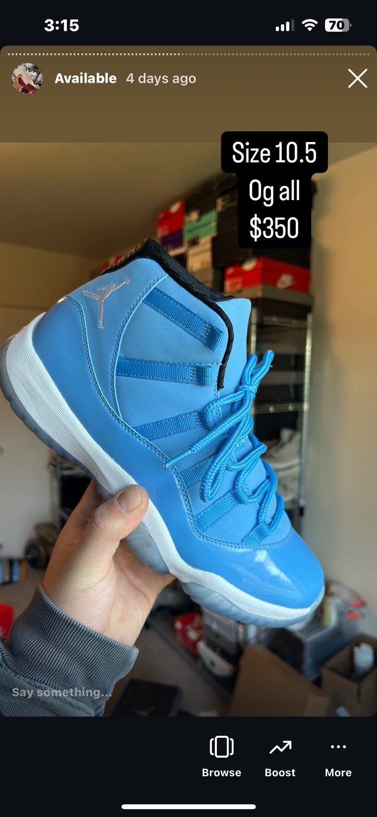 Jordan 11 Pantone size 10.5