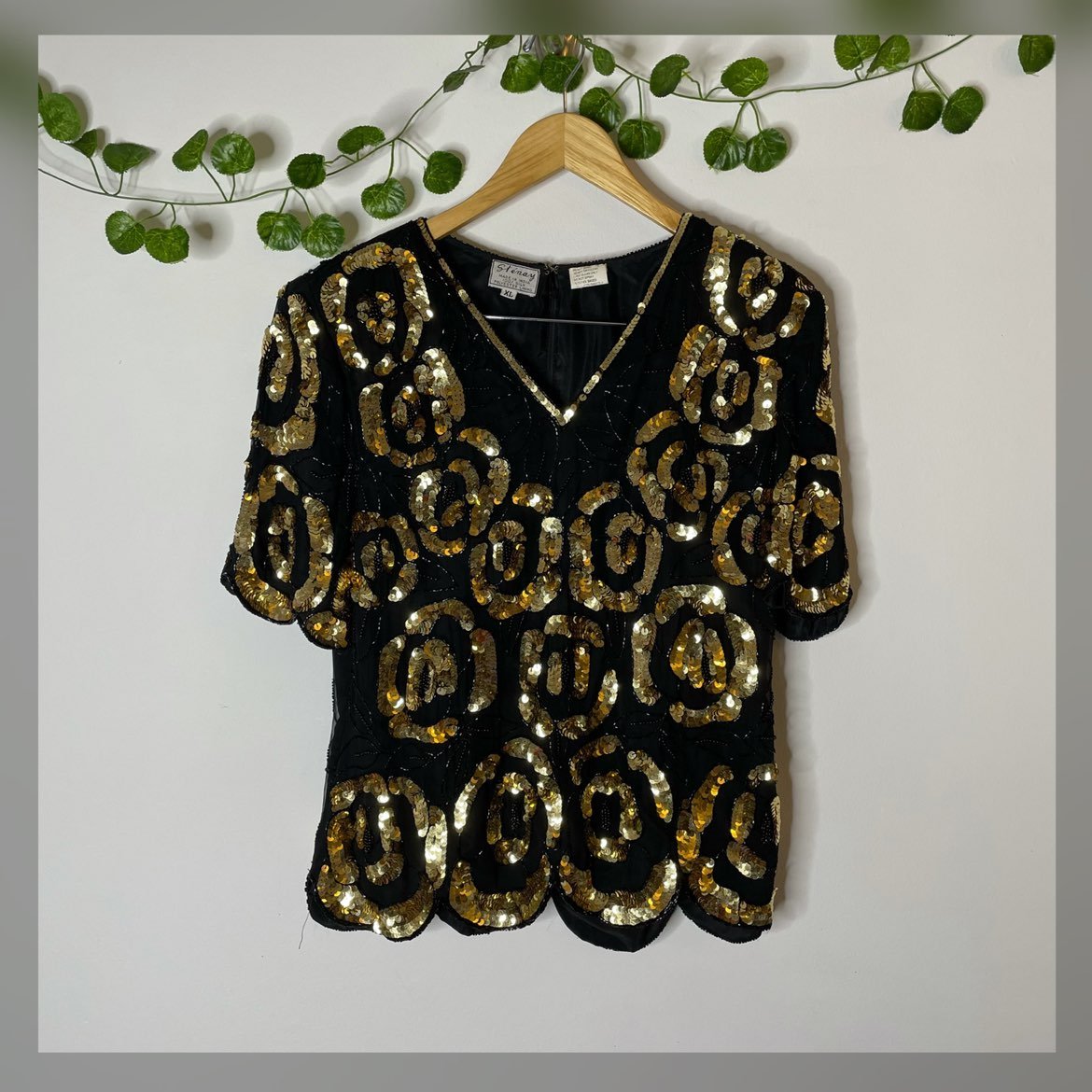 Stenay Women's Vintage Sequin/Beaded Blo