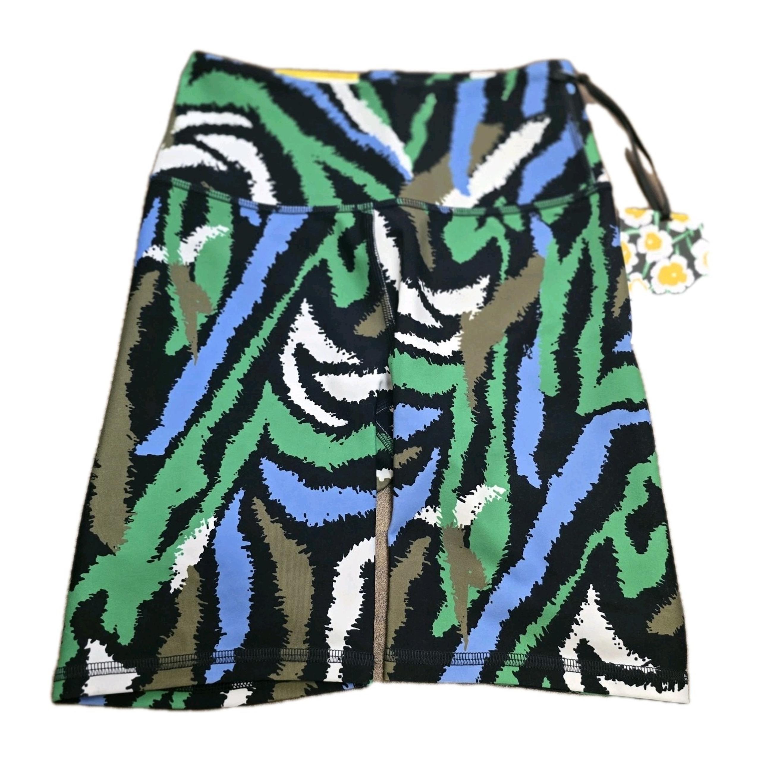 Diane Von Furstenberg for Target DVF Disco Zebra Bike Shorts XXS Green