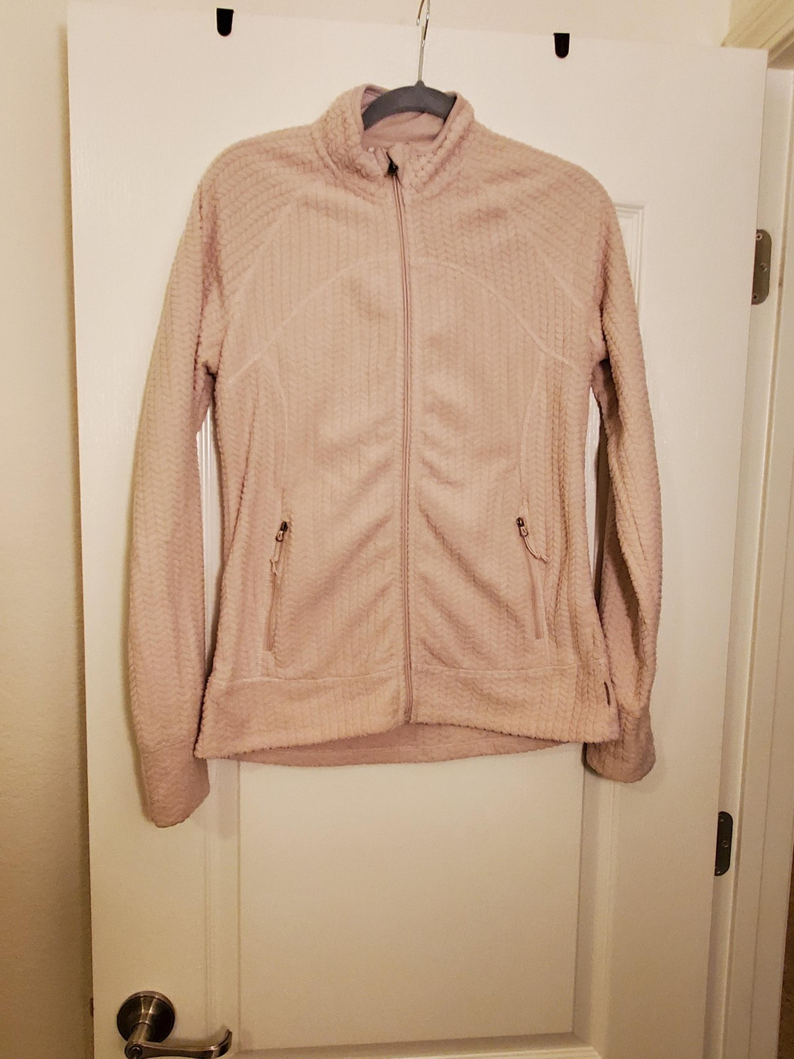 Womens Fleece Patterned Zip Jacket by Avalanche, Size Medium