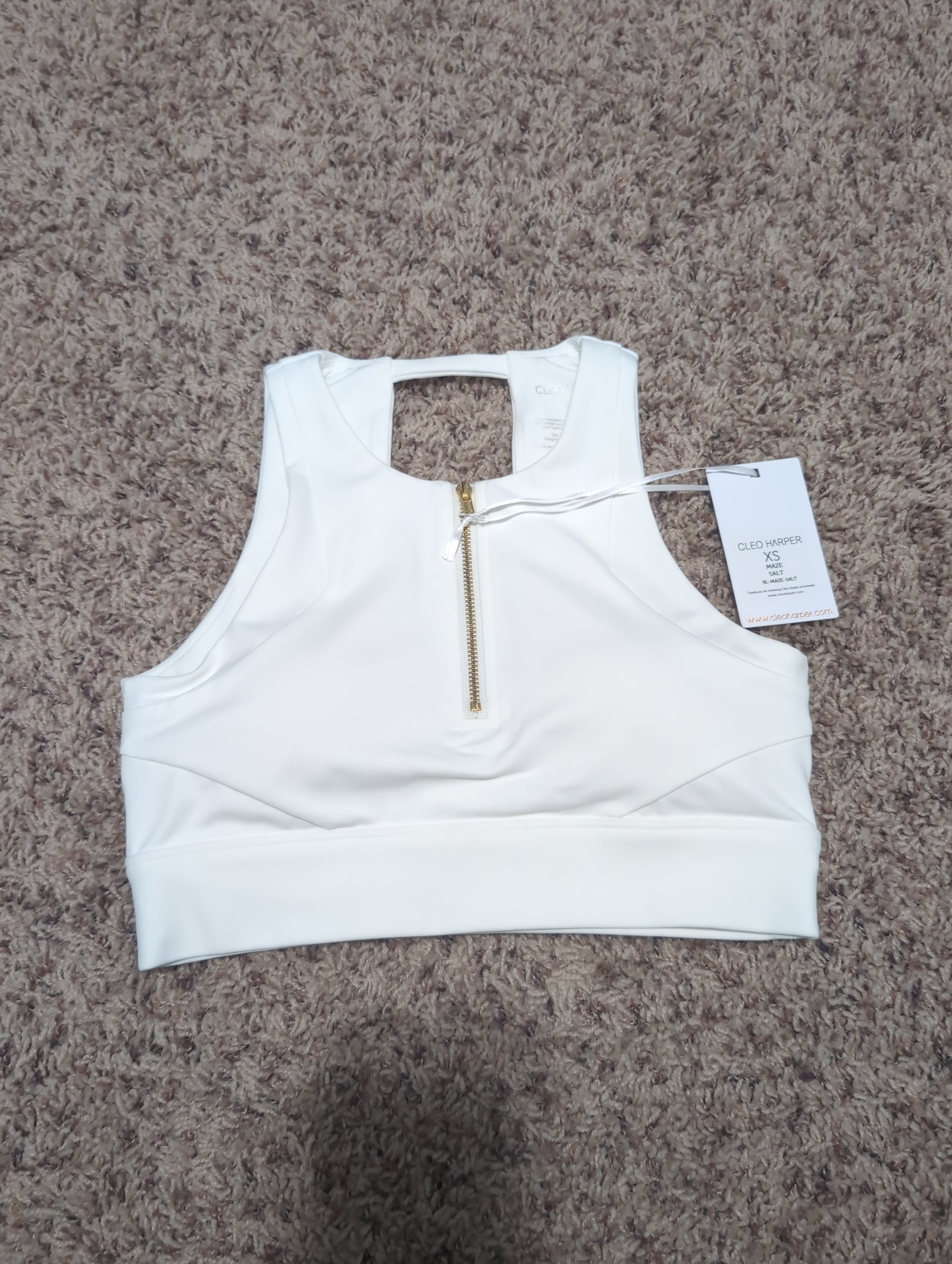 NWT Cleo Harper Maze bralet in Salt size XS
