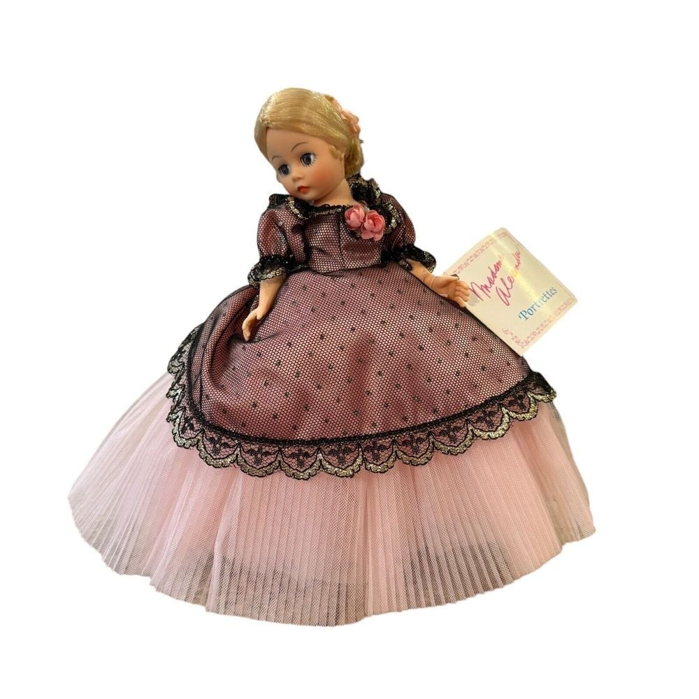 Vintage 1989 Madame Alexander 10 Cissette Portrette Doll Rosette #1115 Stand