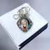 RARE Vintage Sterling/14K Enamel Virgin Mary Necklace