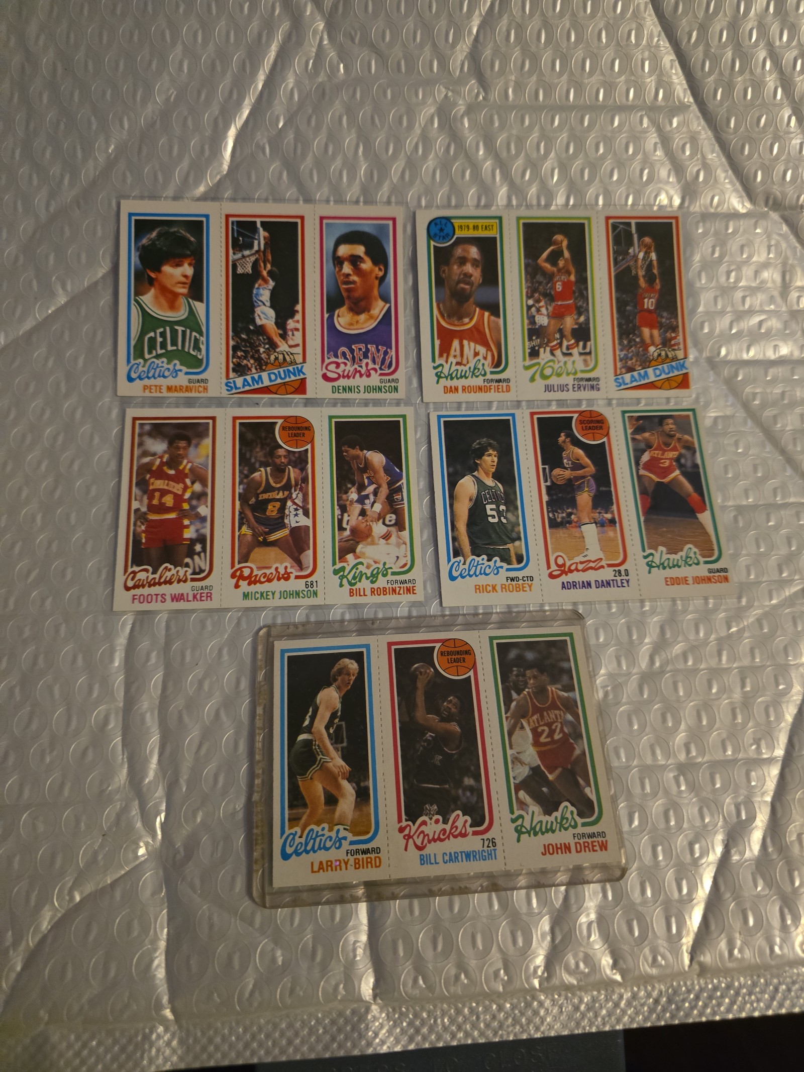 Topps 80/81 Basketball set with all the panels intact. Graded the main card.