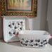 SET Minnie Mouse Halloween Pumpkin Loaf Baking Dish Casserole Cake Pan NEW