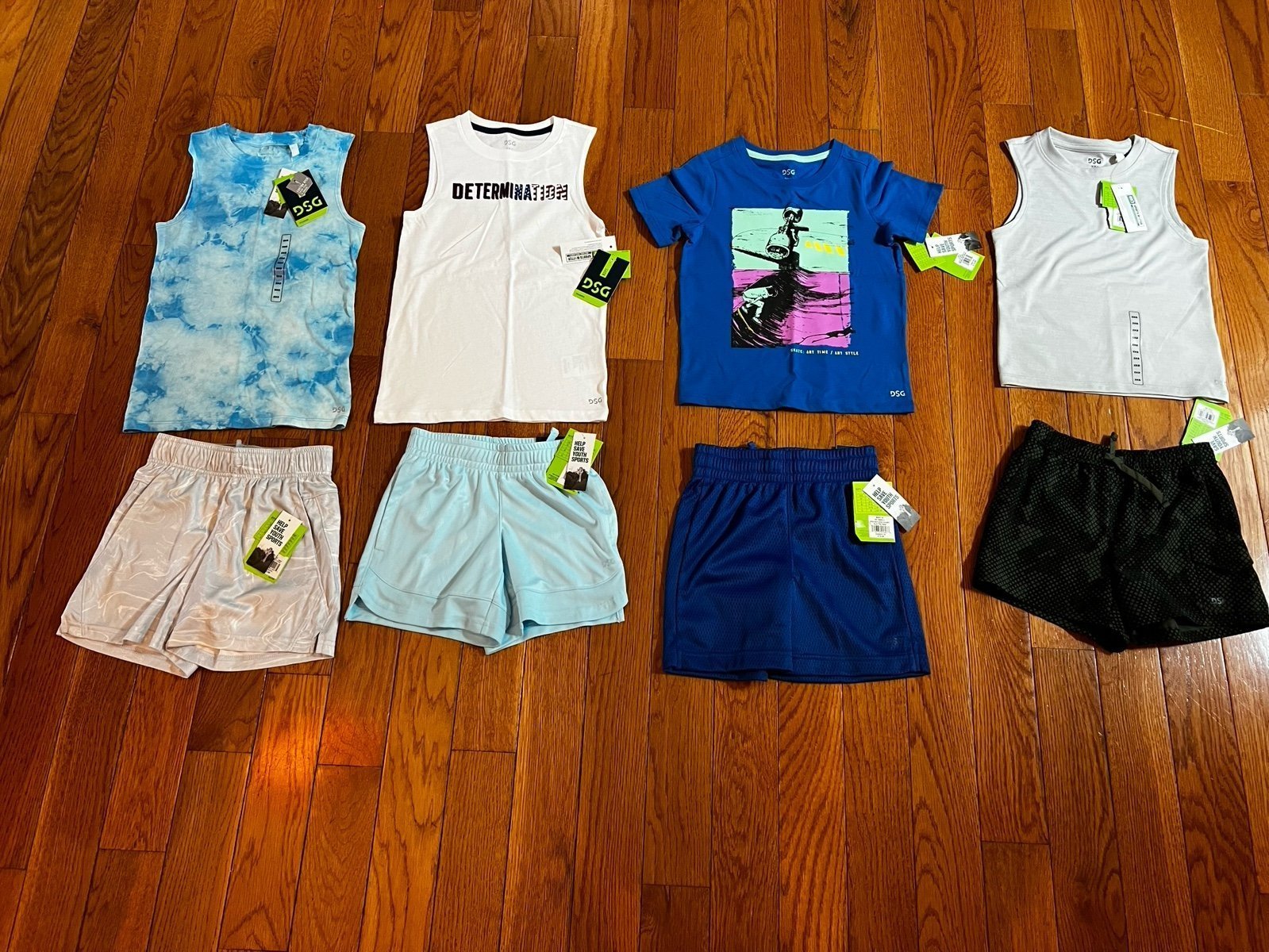 New bundle 8 DSG Boys' Printed Cotton Graphic T-Shirt & tank tops & shorts Size