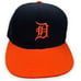 Vintage Detroit Tigers Hat Fitted Mens 7 3/8 Blue Orange New Era 5950 Wool Pro